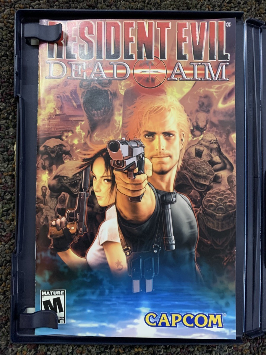 Sony Resident Evil Dead Aim Playstation 2 Video Game CIB Disc Manual (GAL161077)