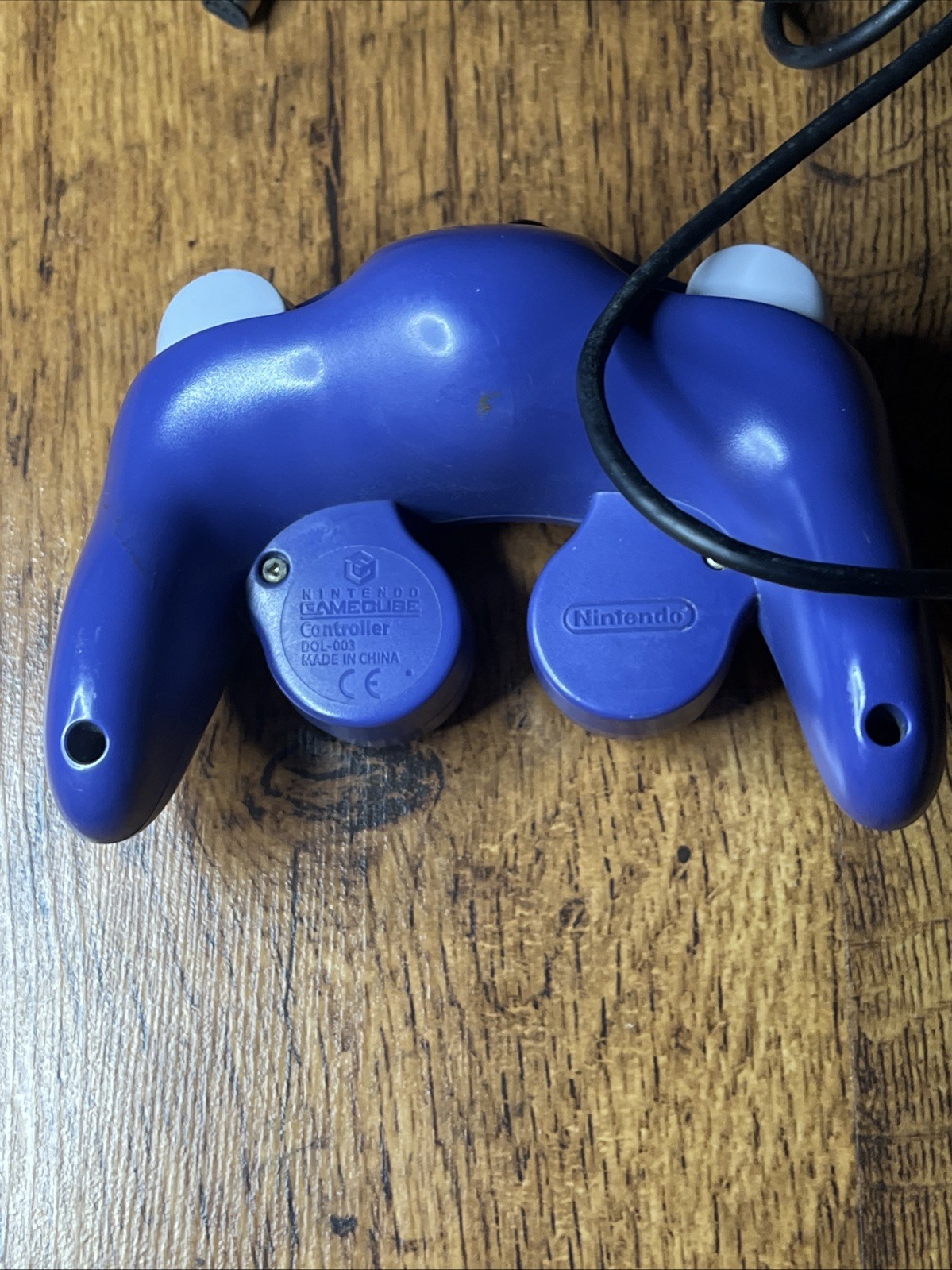 Nintendo GameCube OEM Controller Purple Indigo DOL-003 WEAR Tested