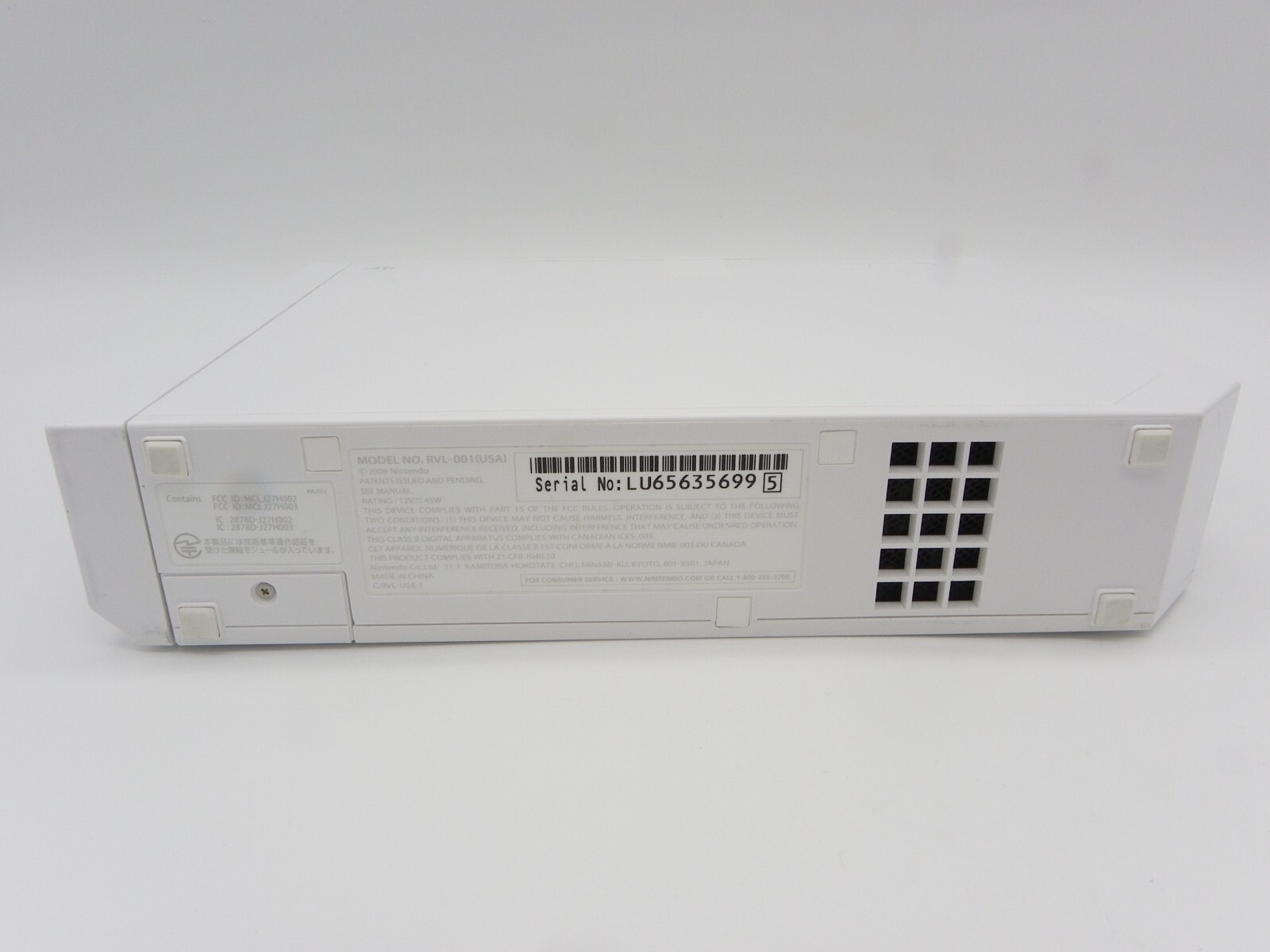White Wii Console System Full Playing Set With Stand Booklets Controller Nunchuk