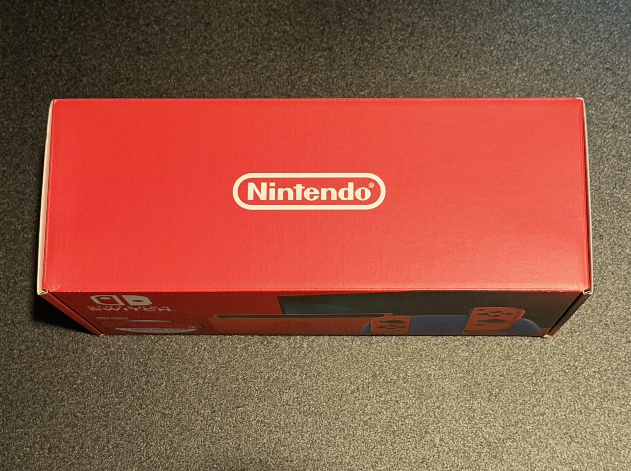 Nintendo Switch Console HAC-001(-01) Mario Red & Blue Edition 32GB New Sealed