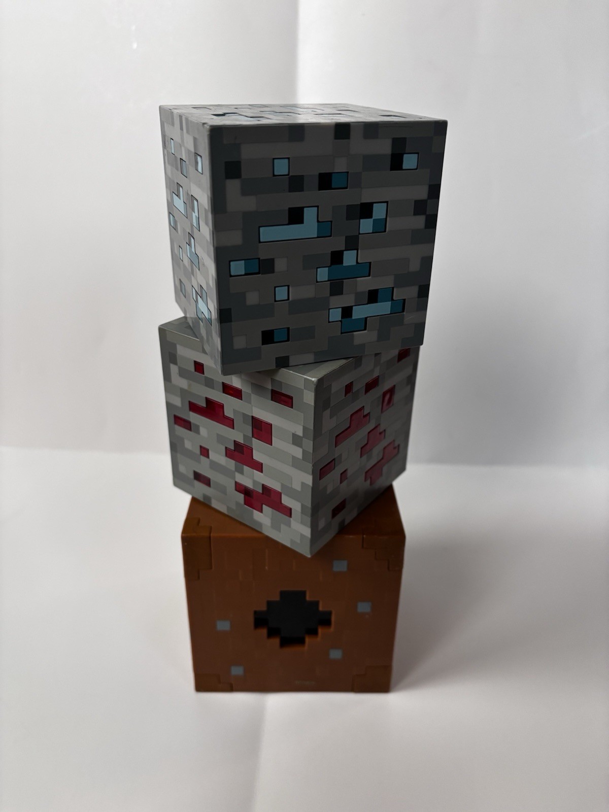 Minecraft Light Up Diamond And Redstone Blocks And Magic 8 Block Lot