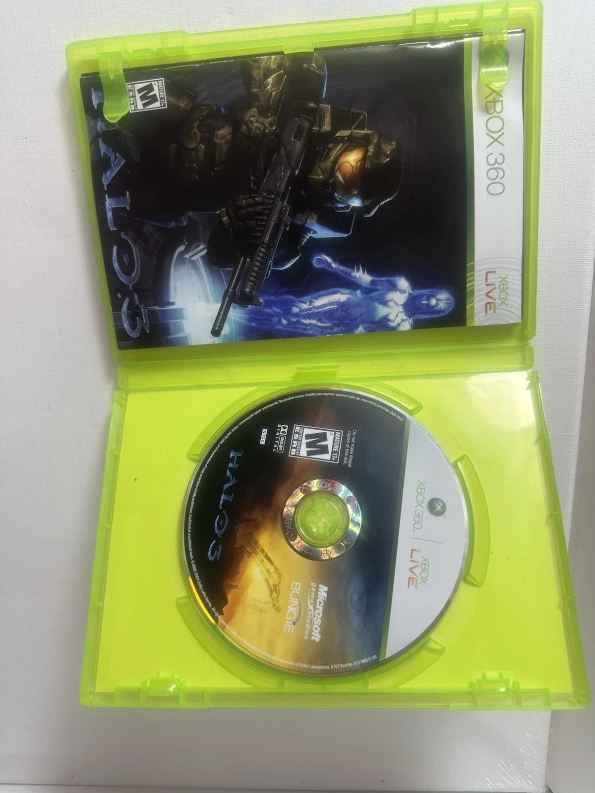 Halo 3 (Xbox 360, 2007) CIB Complete w/Manual & Poster Tested Working!
