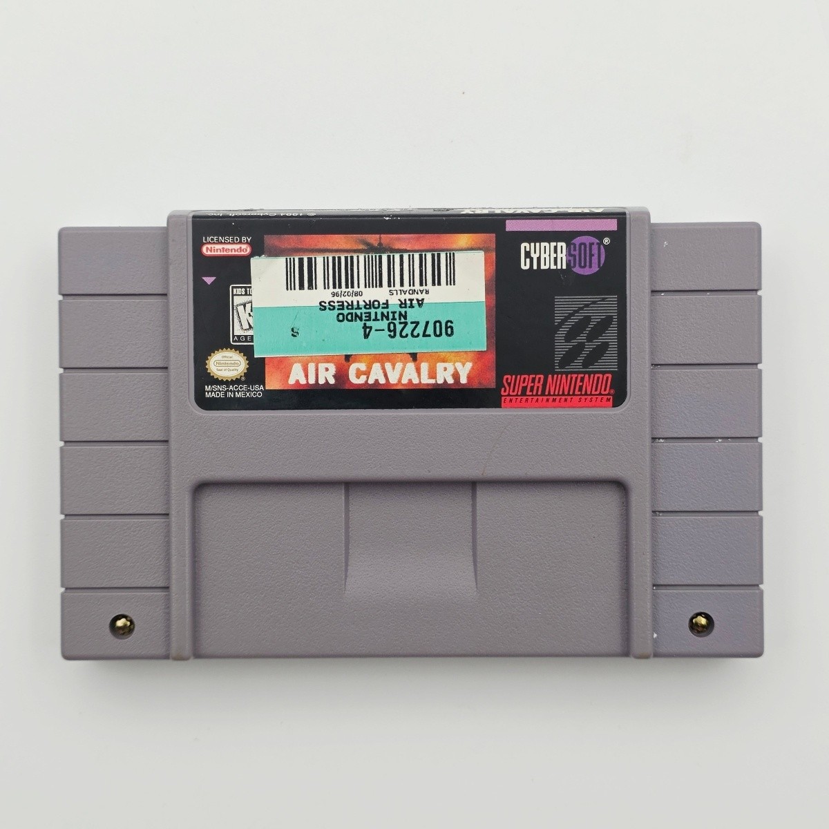 Air Cavalry Super Nintendo SNES Authentic Tested Cartridge Only
