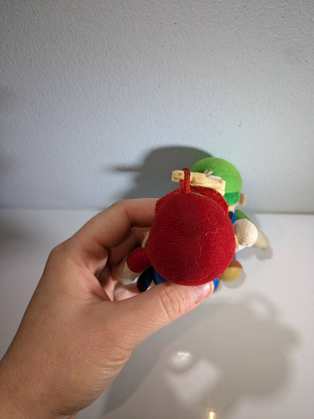 Toysite Mario Plush Keychain + Luigi BD&A Plush Both Issues Stains Dirty Wear