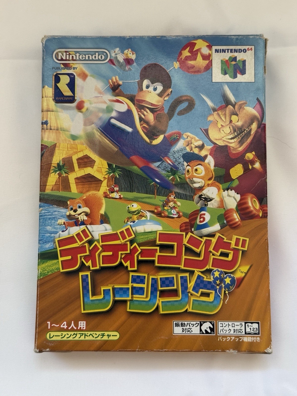 Diddy Kong Racing Nintendo 64 N64 Japan Import Boxed Manual CIB Game Japan