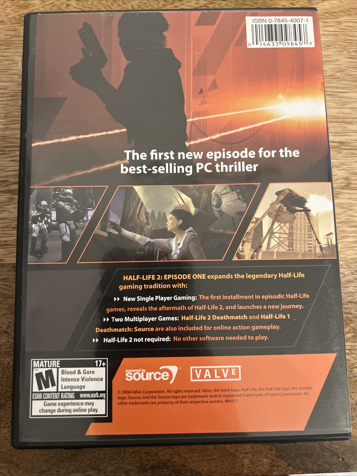 Half- Life 2 Episode One, 2006 M-mature PC Video Game (Pre-Owned) – No Manual