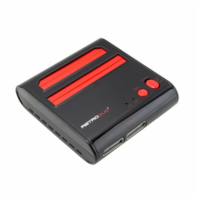 Retro Duo Console SNES & NES Dual 2in1 System -Red/Black -2 Controllers “New”