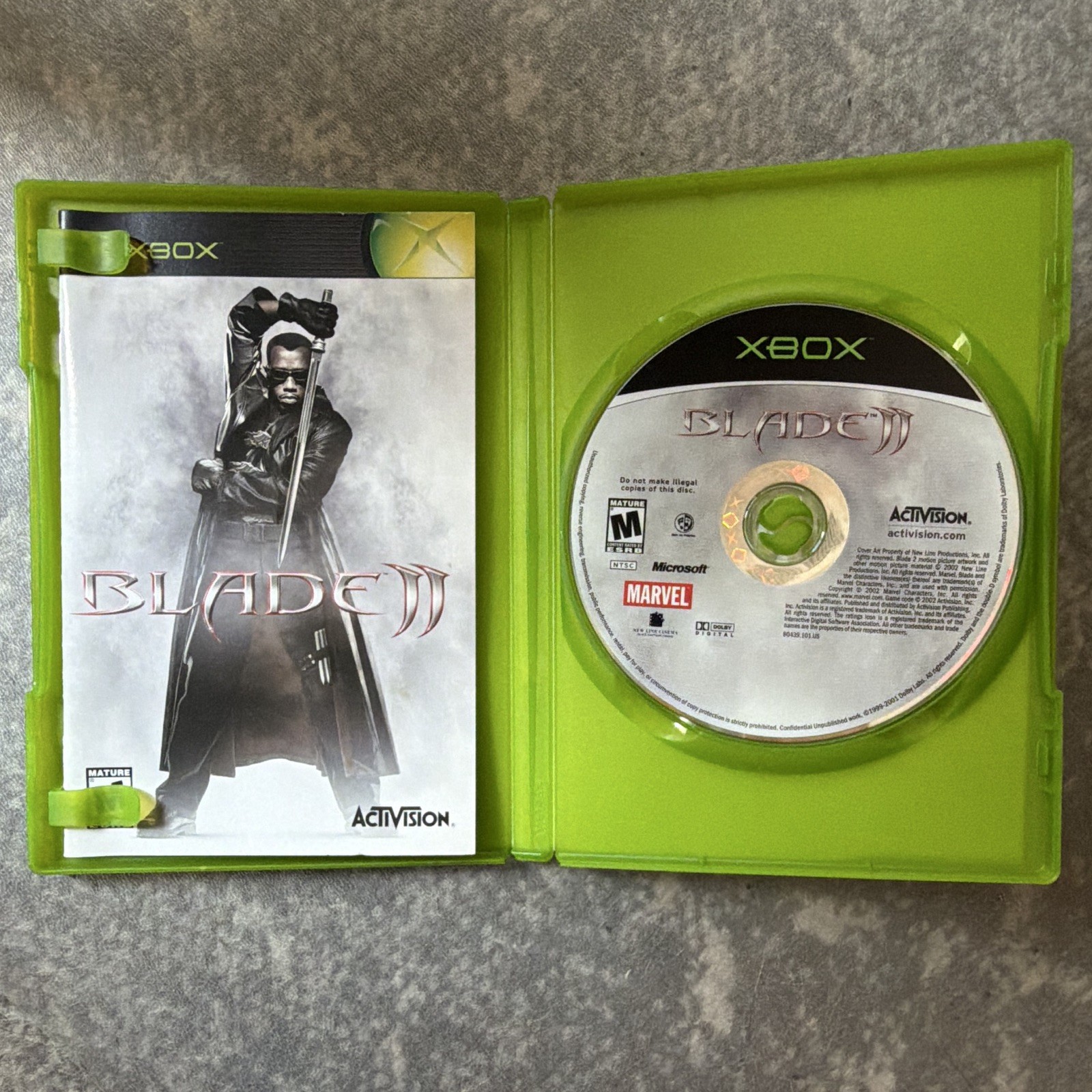 Blade II Microsoft Xbox 2002 Complete