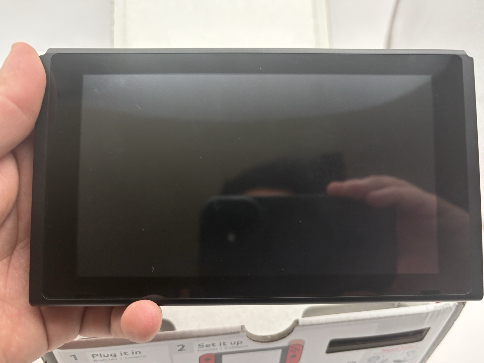 Nintendo Switch CONSOLE – Mario Choose One Bundle – CIB NO GAME – Tested CLEAN