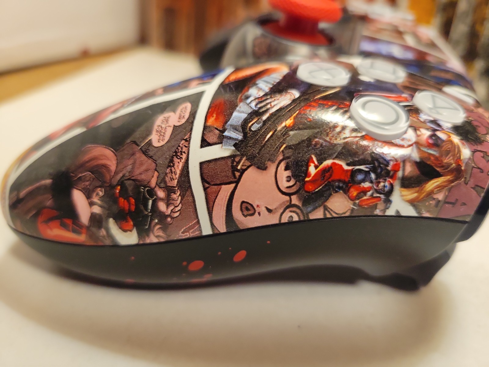 TMR Analogs Full Clicky Kit Custom Harley Quinn Hydro Dip Ps5 Controller