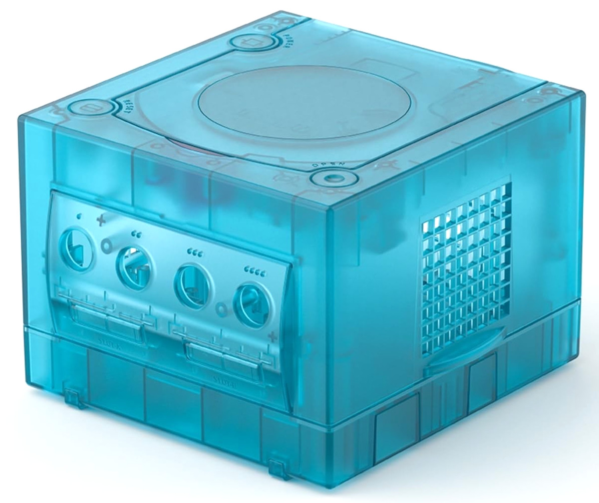 NEW Replacement Translucent ICE BLUE Shell Housing for GameCube Console System
