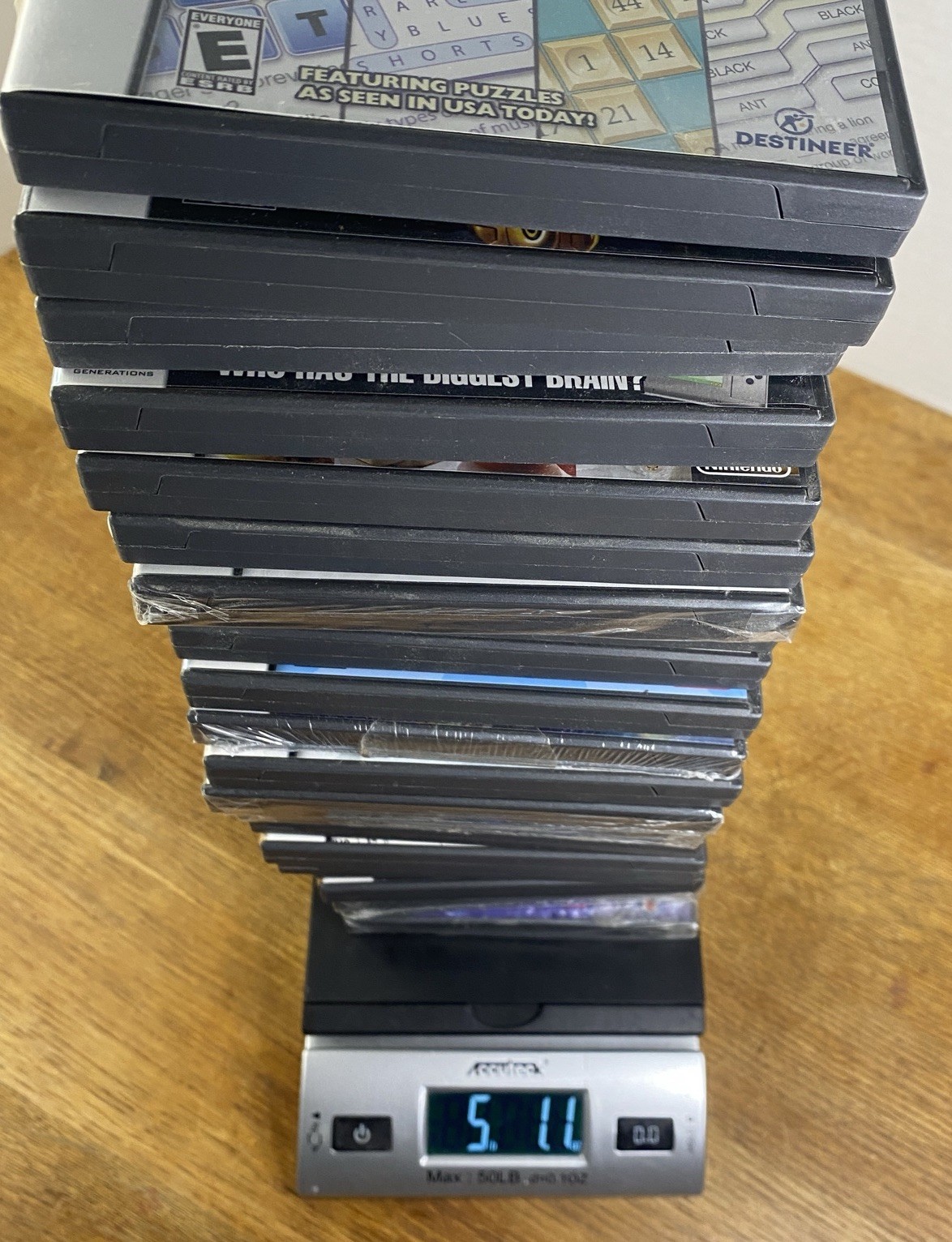 Nintendo DS 24 Game Lot 9 New Sealed & 15 CIB Tested Brain Age Puzzle Jeopardy +