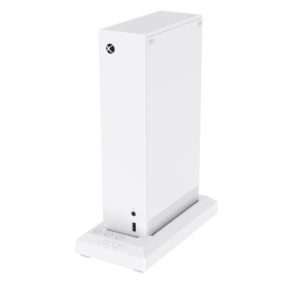 Venom Multi-Color LED RGB Light-up Console Stand- White (Xbox Series X) VS3510
