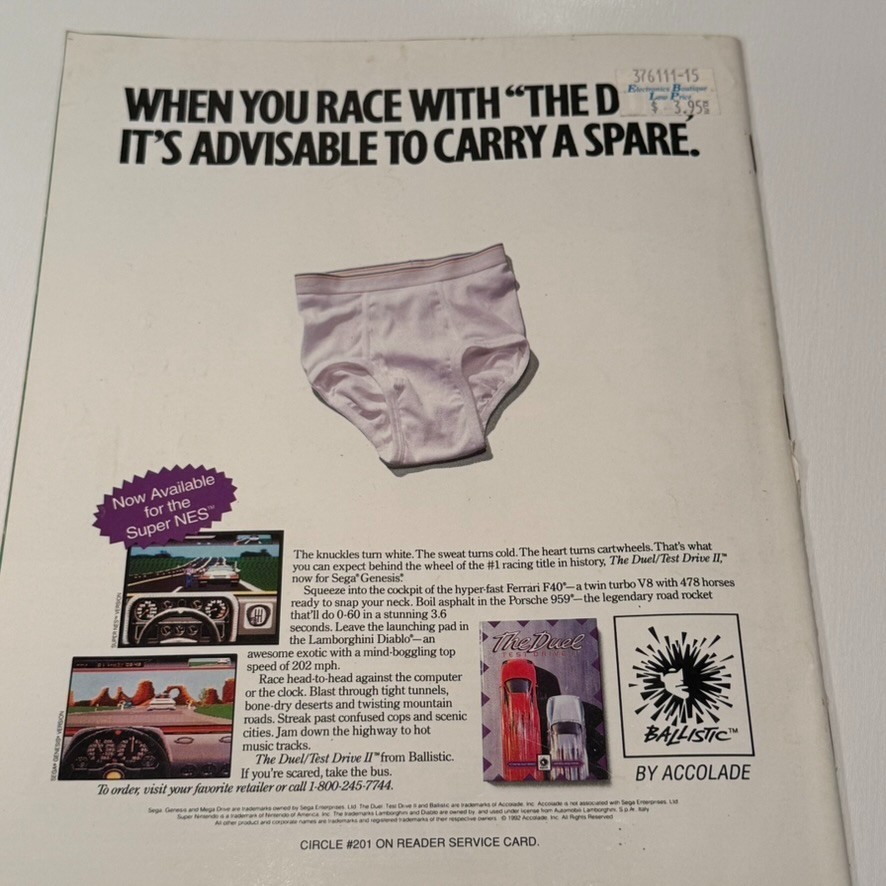 Super NES Buyer’s Guide November 1992 Street Fighter II VTG