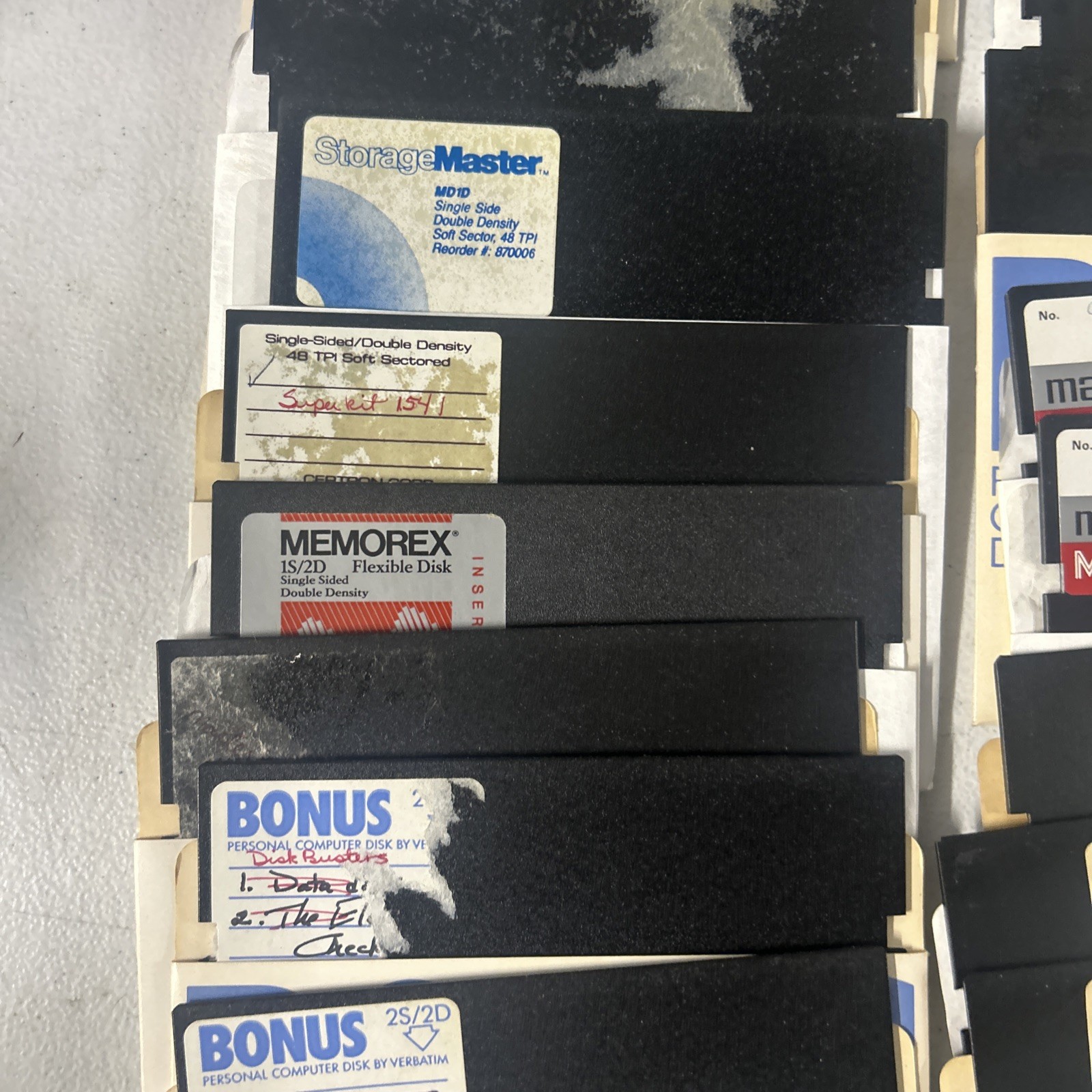 Commodore 64 Floppy Disks With Games Selling As Is for Blank Disk LOT Of 60