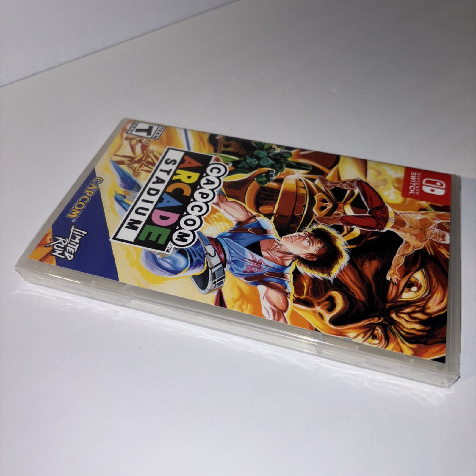 CAPCOM ARCADE STADIUM STRIDER VARIANT COVER LIMITED RUN GAMES U.S. ESRB SWITCH