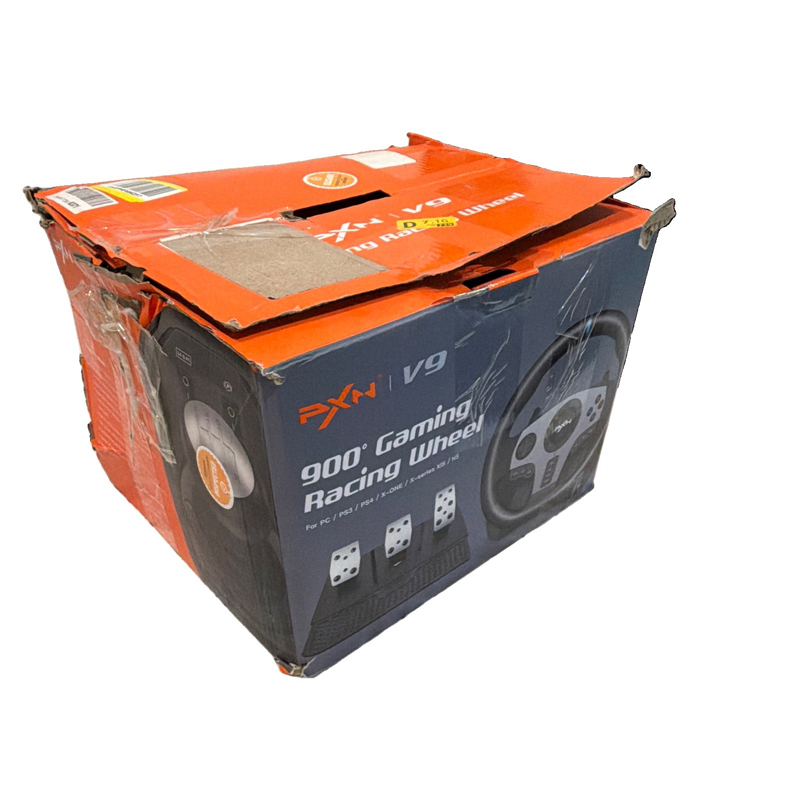 PXN V9 Racing Wheel Set w/ Pedals & Shifter 900° Wired USB PS4 Xbox PC
