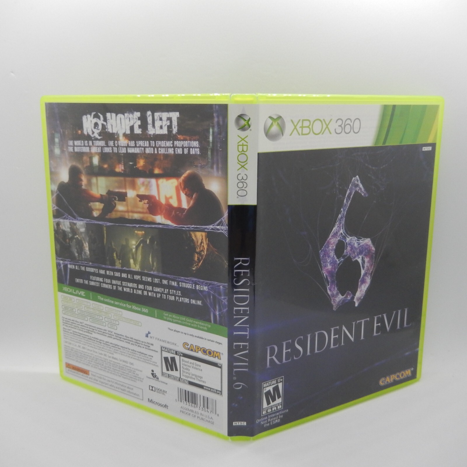 Resident Evil 6 Microsoft Xbox 360 2012 No Manual Tested and Working