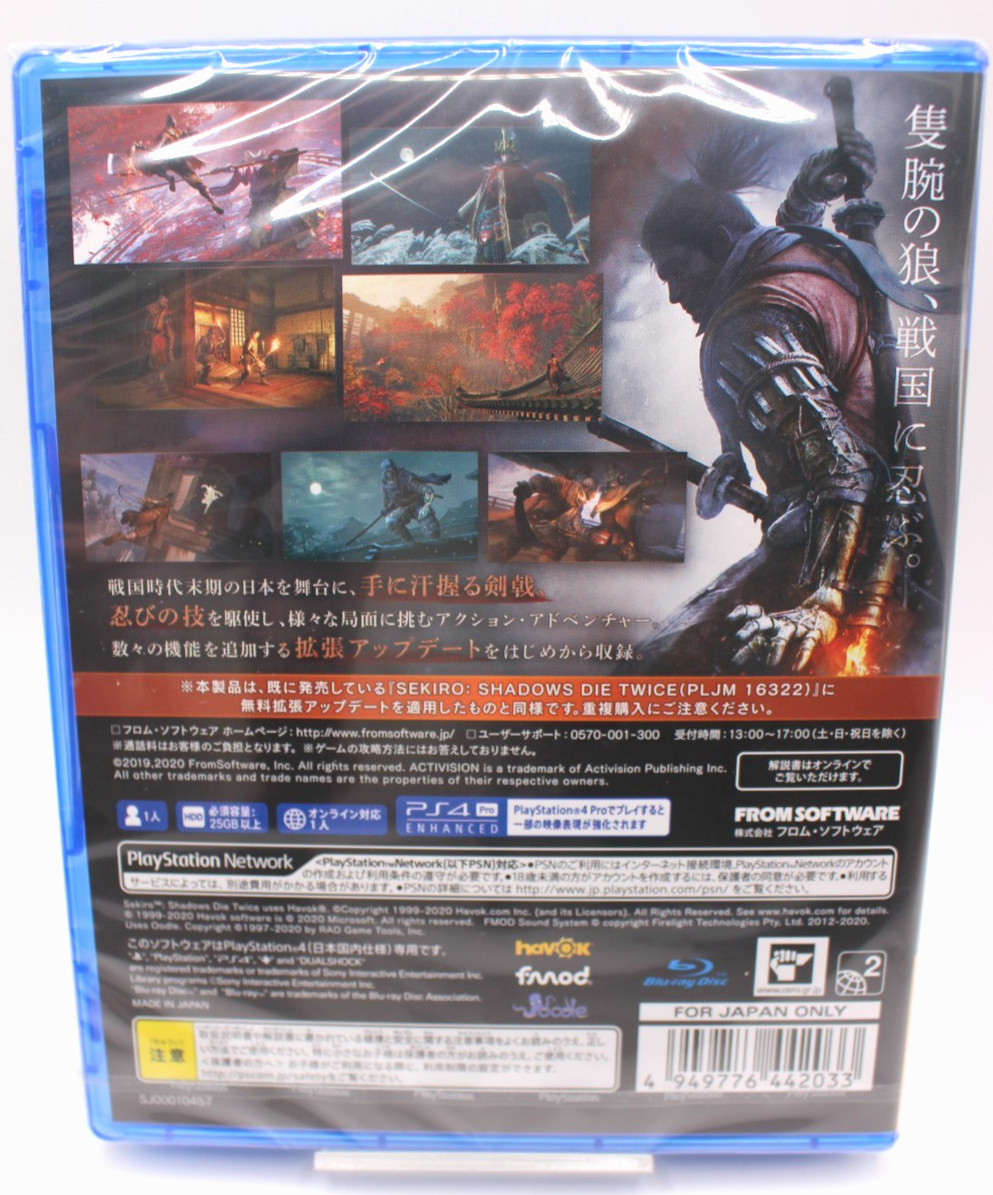 SEKIRO Shadows Die Twice Game of the year Edition PS4 PlayStation 4 Multilingual