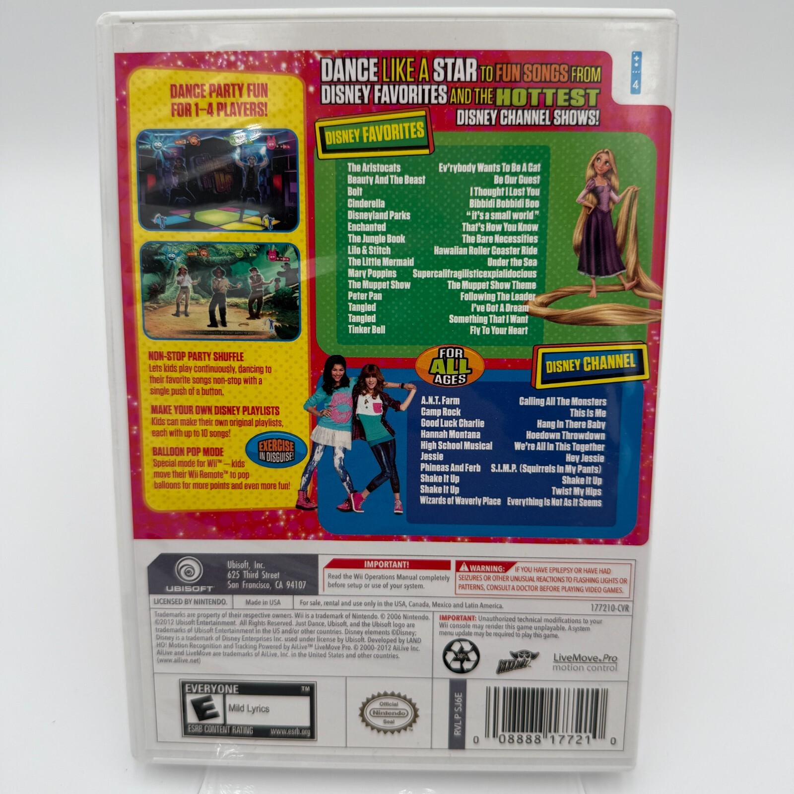 Just Dance: Disney Party Game (Nintendo, Wii, 2012) Ubisoft – Complete