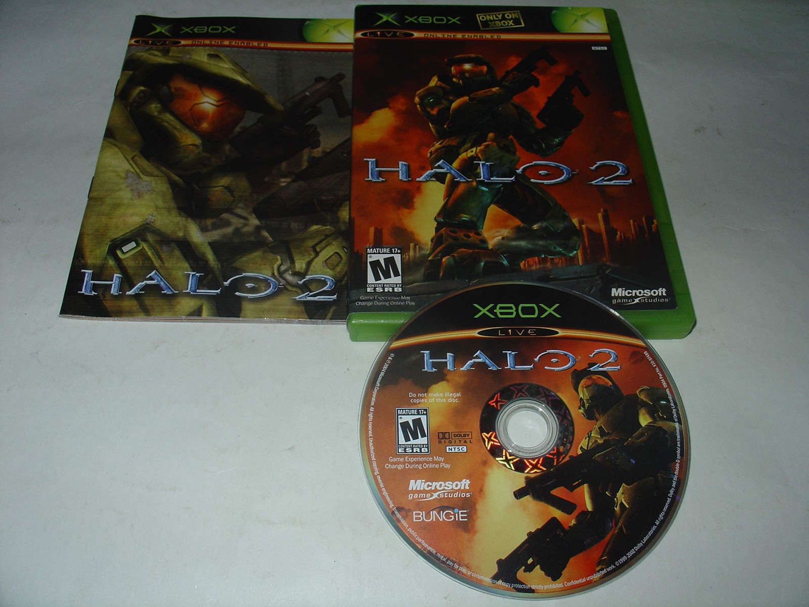 Halo 2 ( Microsoft Xbox 2004) Minty Disc Perfect Complete CIB Fast Ship