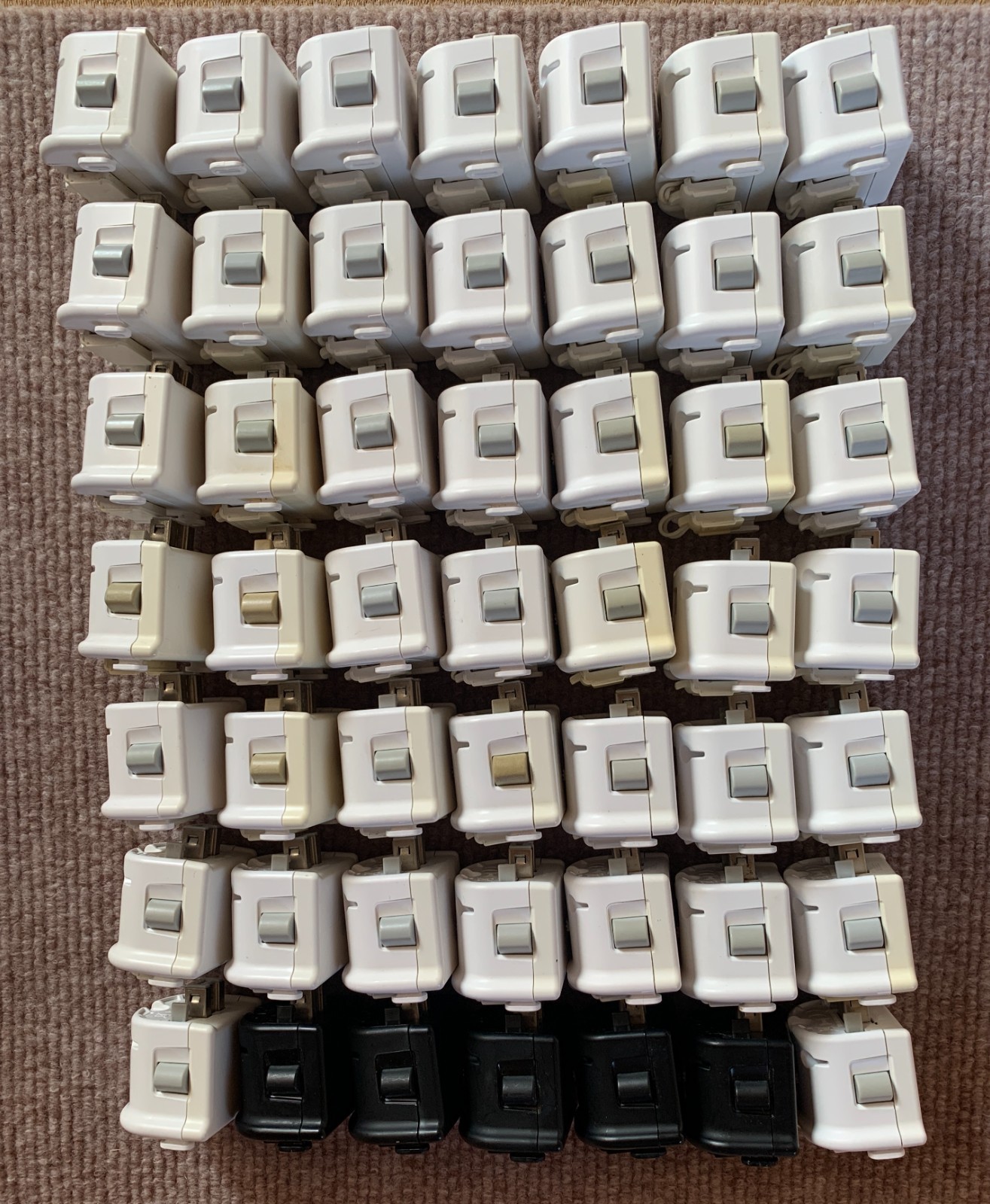Nintendo Wii RVL-026 Motion Plus Remote Controller Adapter Attachment lot of 49