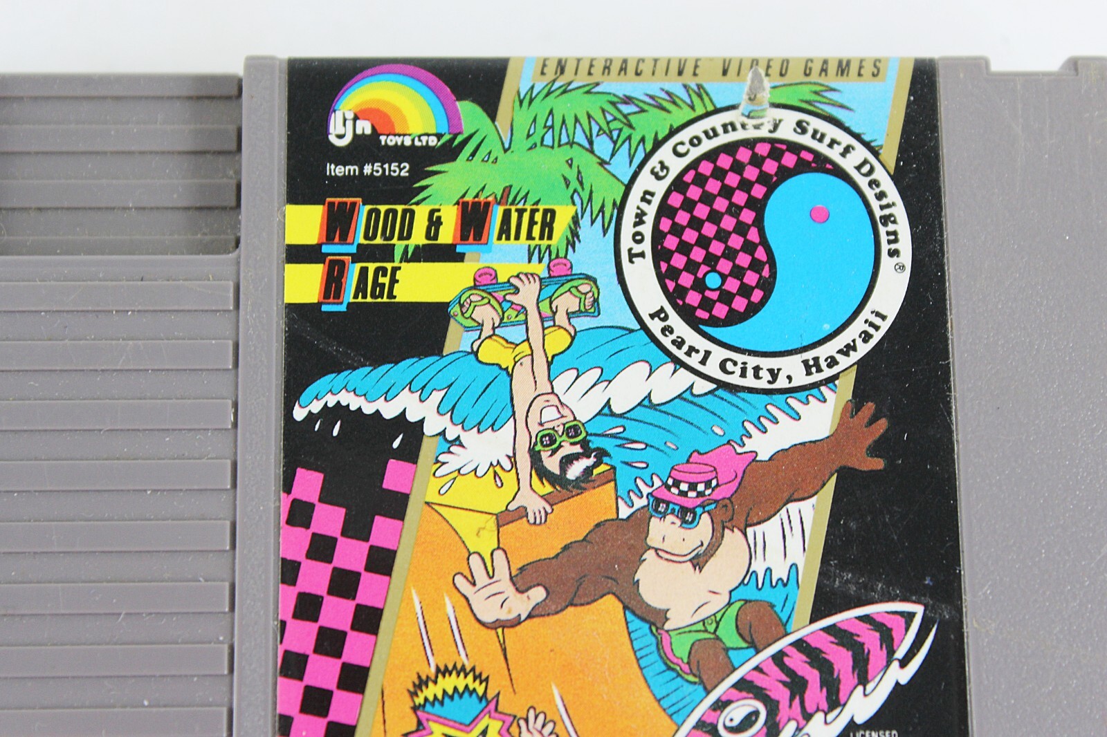 NINTENDO NES Entertainment T & C SURF DESIGNS game Tested Working 1987 LJN Toys