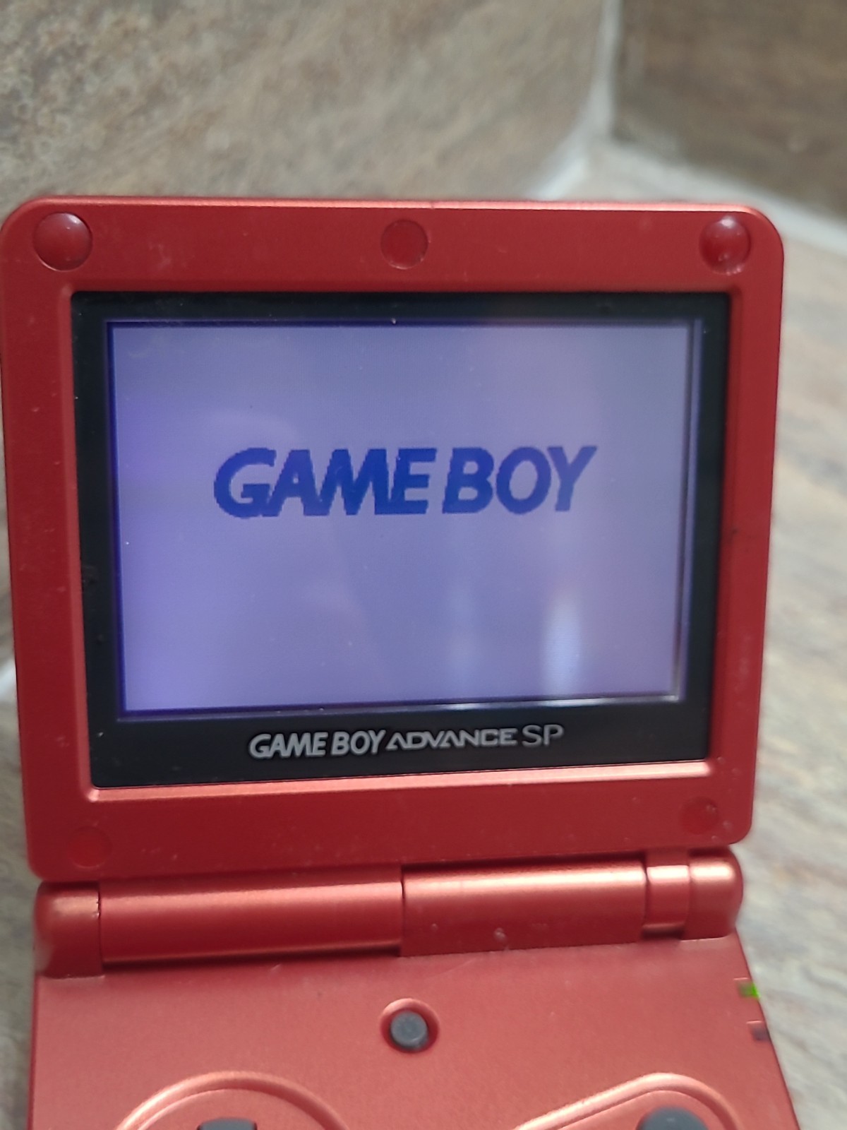 Nintendo Game Boy Advance SP Handheld Red AGS-001 Works Great **READ**