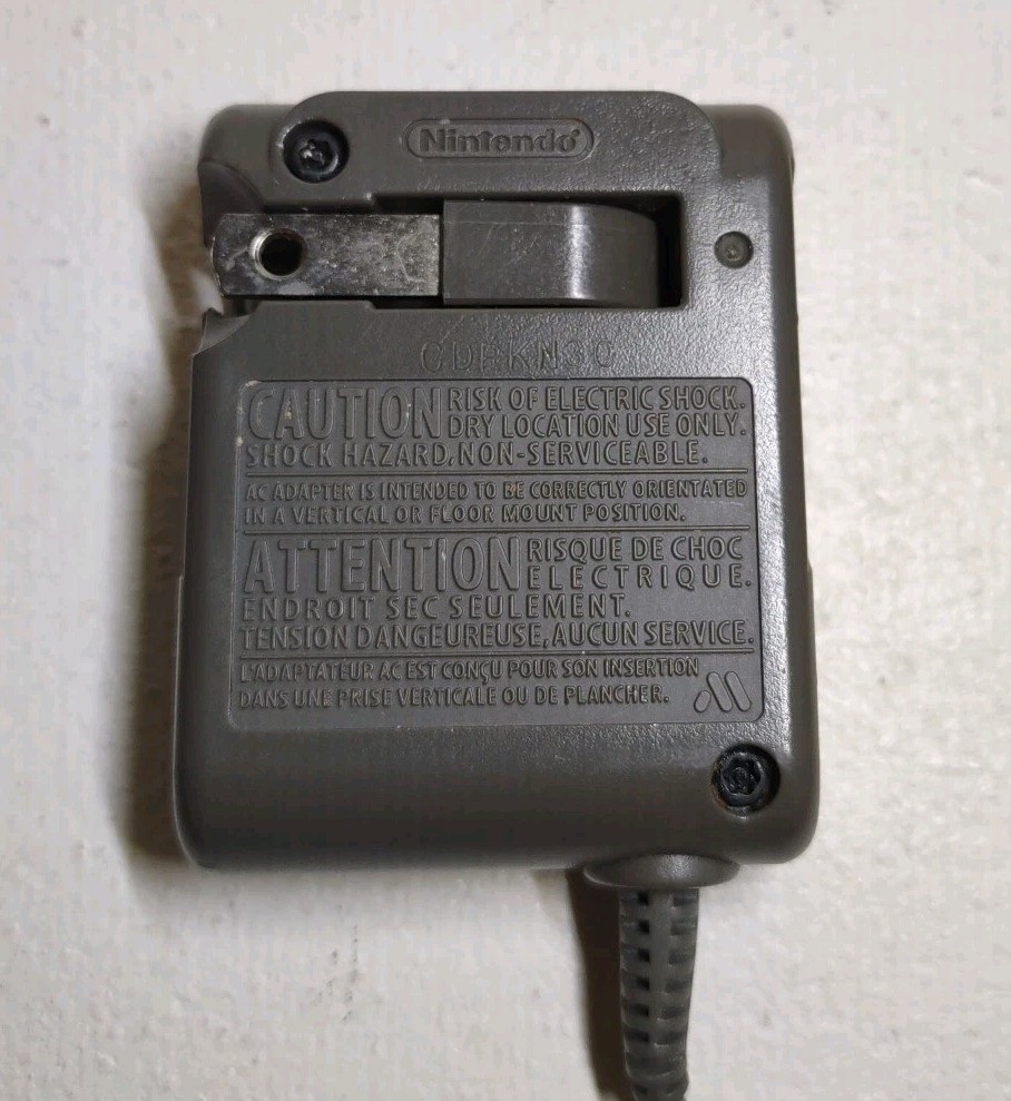 Nintendo DS Lite AC Adapter Charger USG-002 (USA) – Used, Tested, OEM