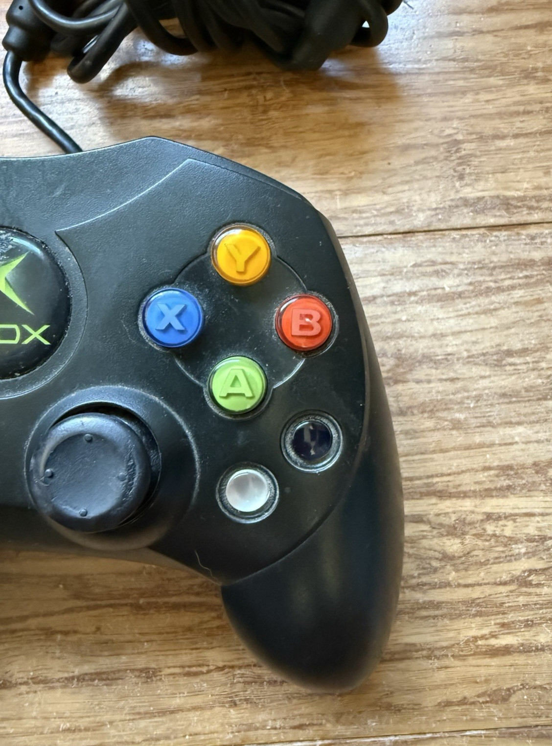 Microsoft Xbox Controller S OEM Black X08-69873 • Tested • No Breakaway Cable