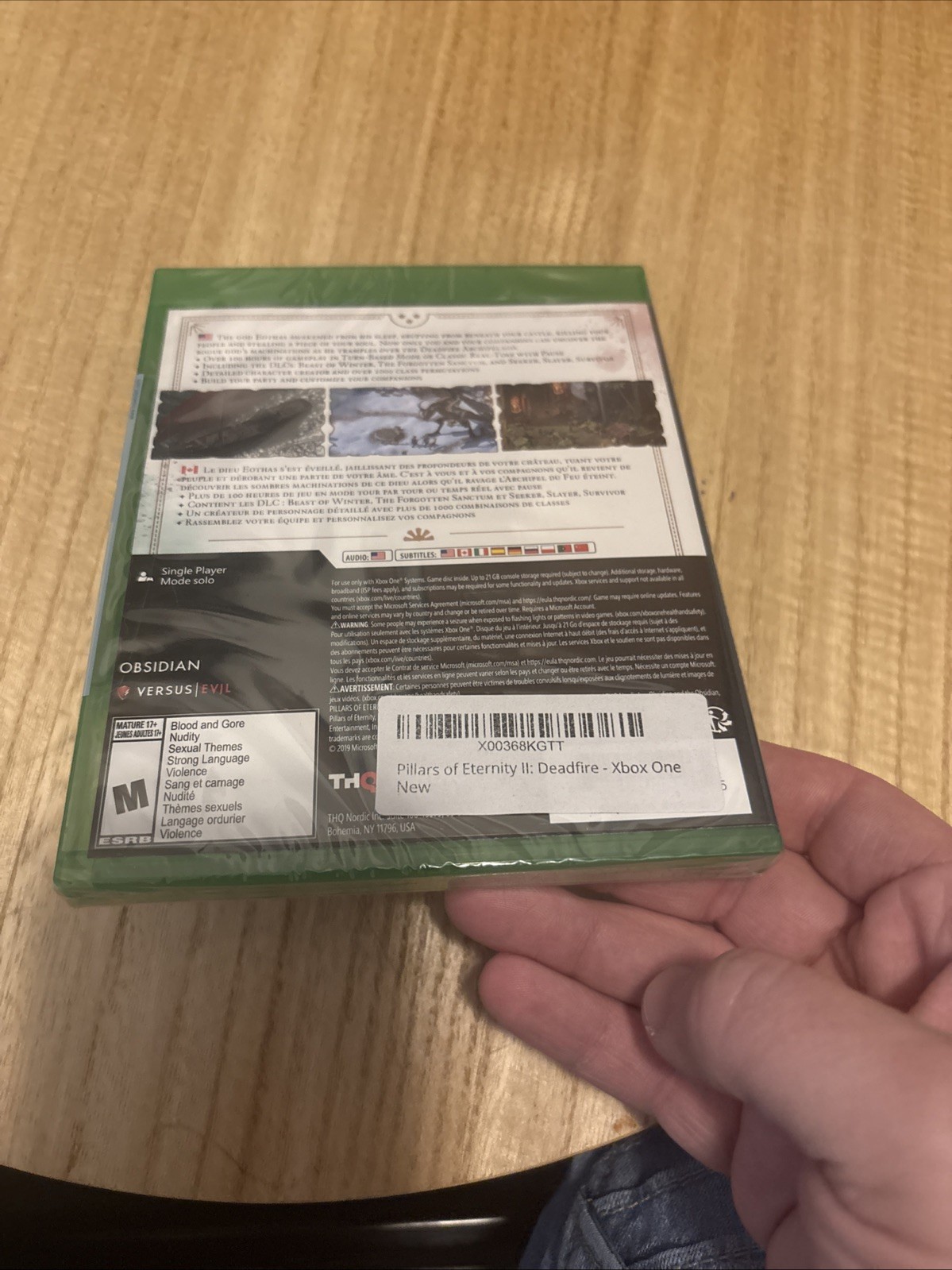 Pillars of Eternity II: Deadfire (Microsoft Xbox One, 2020)