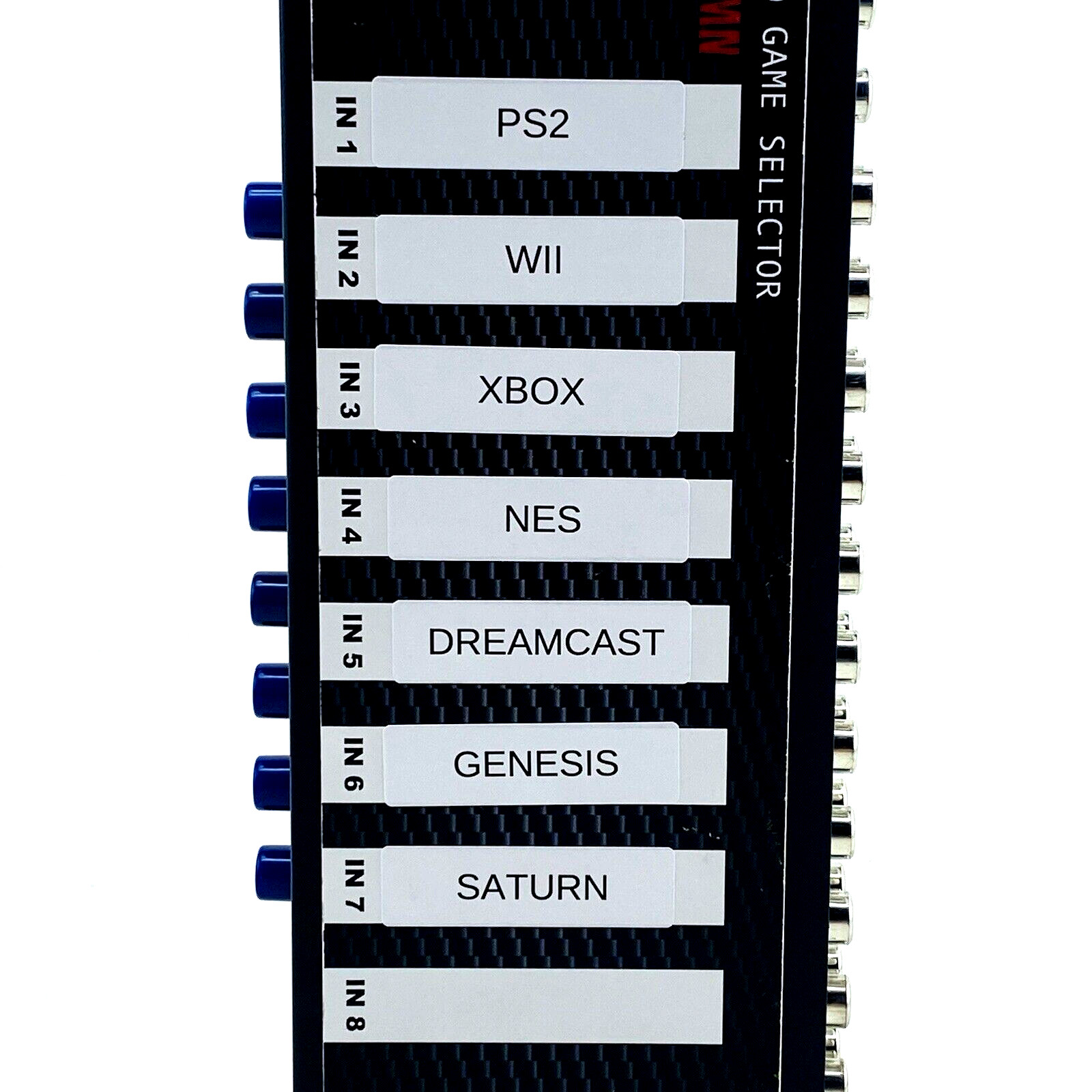 Video Game Selector Switcher 8 Way RCA AV Composite Retro Gaming PS1 USA SHIP