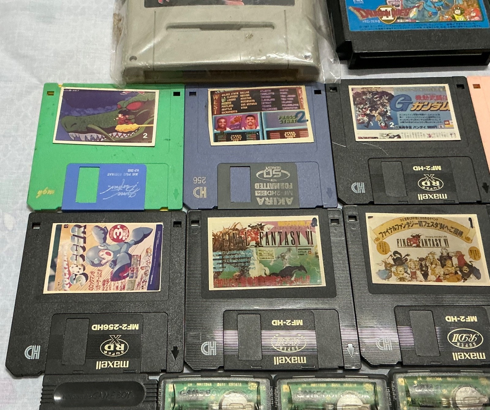 Vintage Video Game Cartridge Disk Job Lot Untested As-Is Retro Gaming Bundle