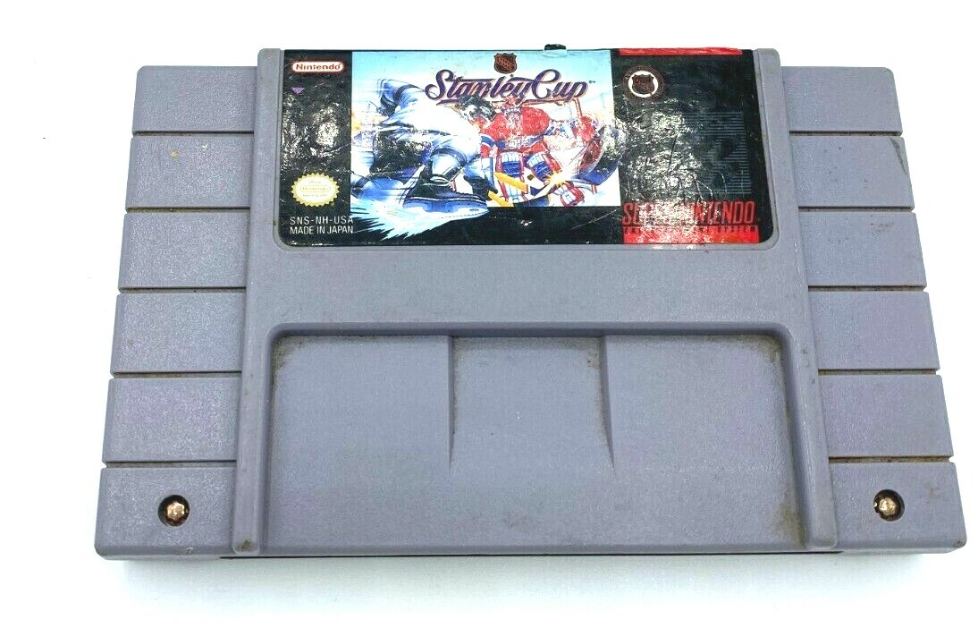 Tested & Working Super Nintendo SNES NHL Stanley Cup Game