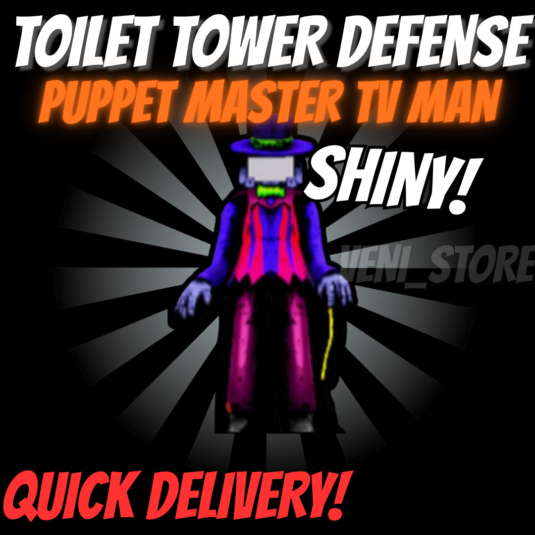 🔥SHINY PUPPET MASTER TV MAN🔥TOILET TOWER DEFENSE – TTD UNIT – ULTIMATE!⚡💸