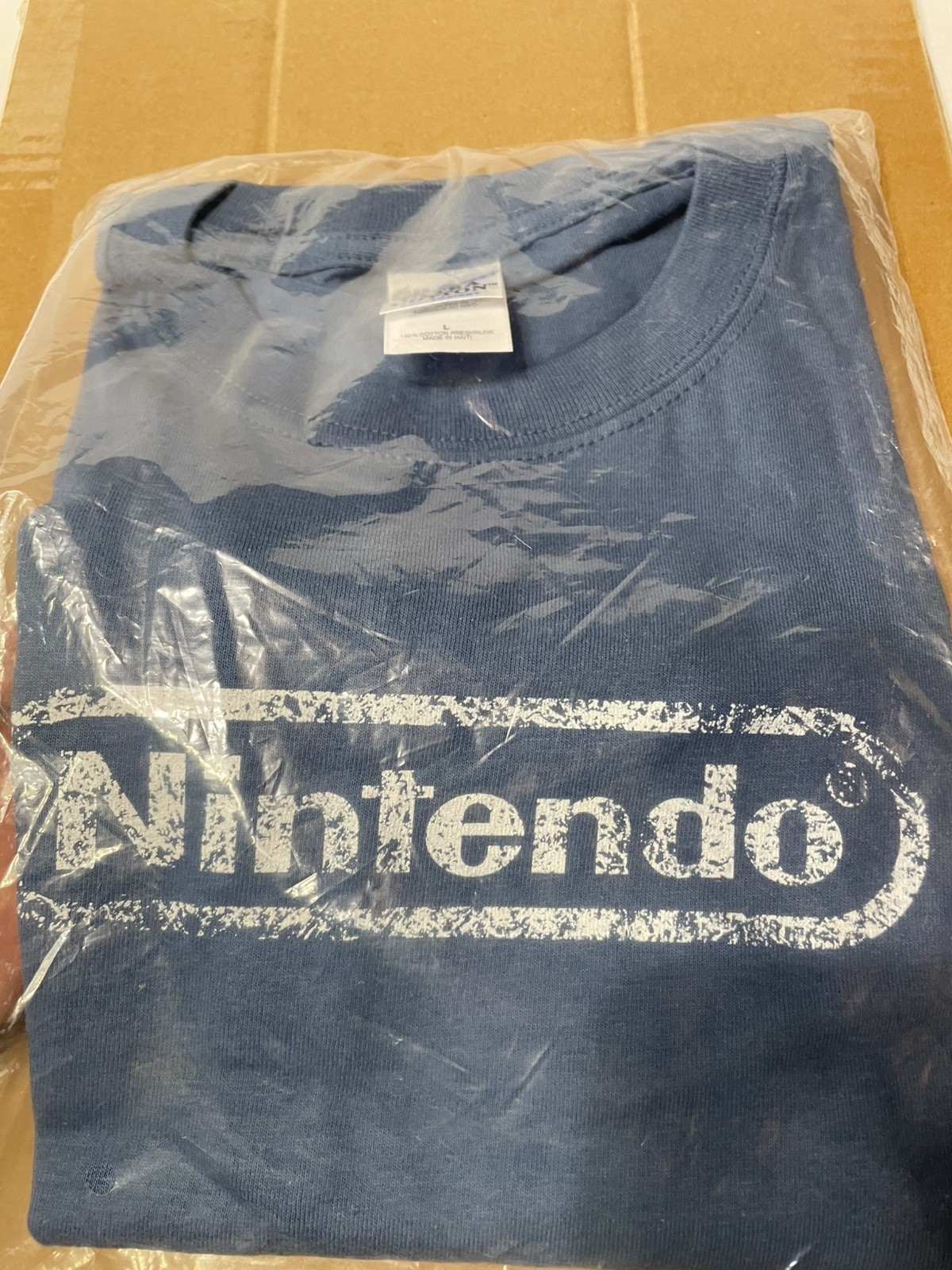 Early 2000’s Nintendo Promotional Blue Short Sleeve T-Shirt Men’s Large New