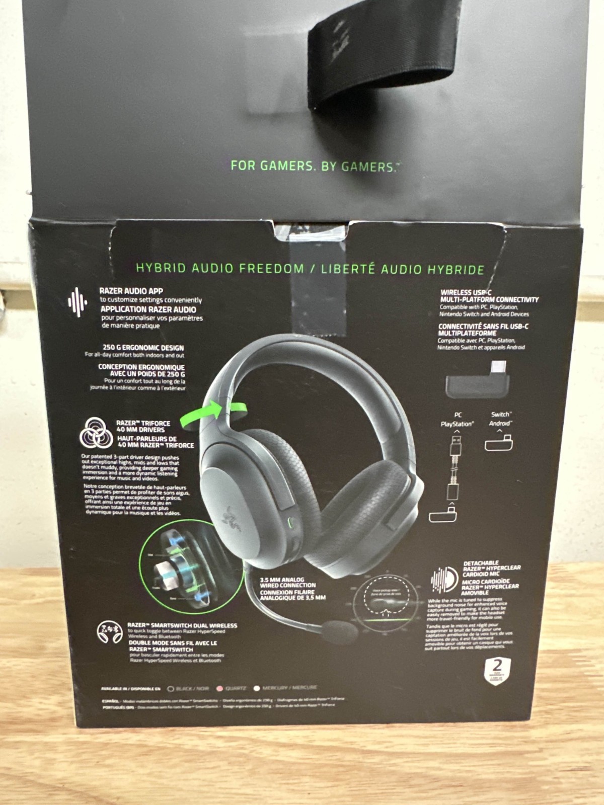 Razer Barracuda X Wireless Gaming Headset for PlayStation 4/5/PC – Black
