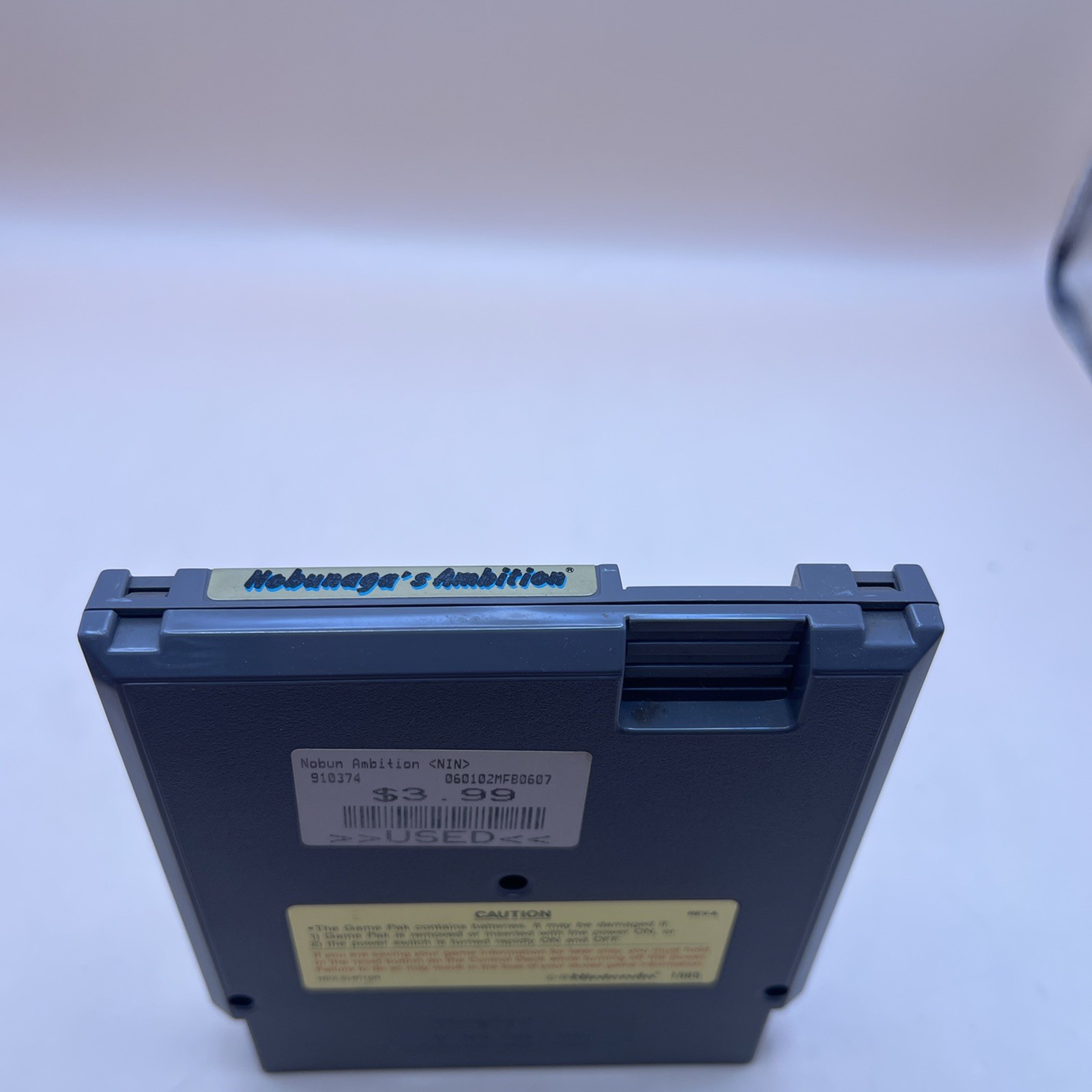 NINTENDO NES GAME NOBUNAGAS AMBITION CARTRIDGE RARE CART KOEI CORPORATION