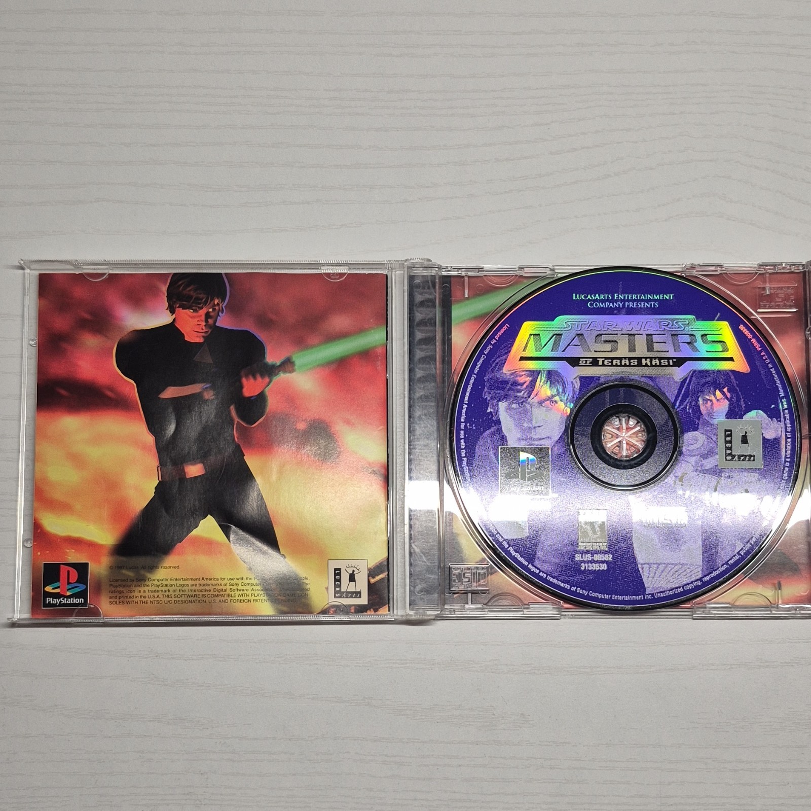 LucasArts Star Wars Masters of Teräs Käsi PS1 Fighting T 1997 NTSC-U/C
