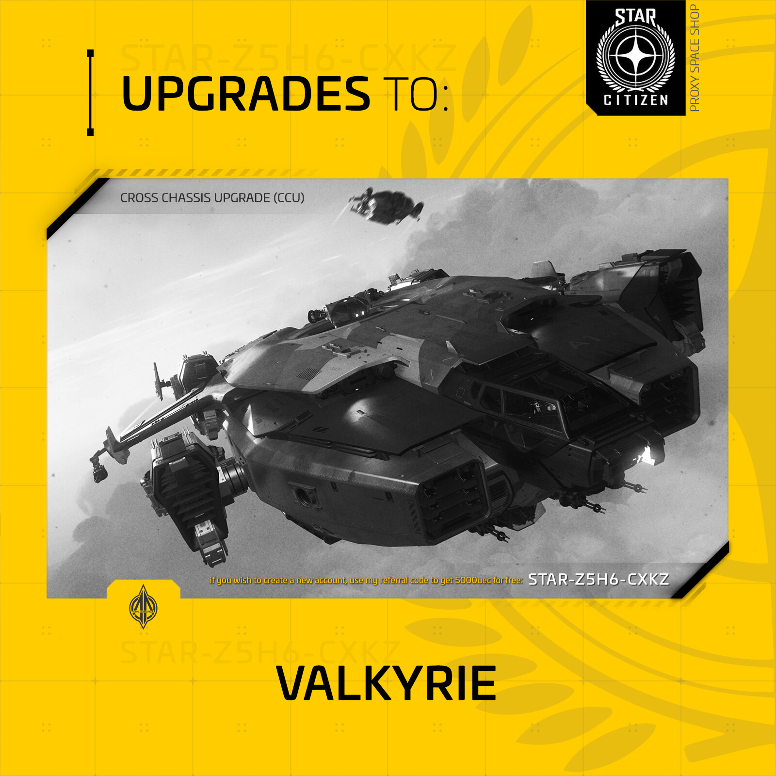 Star Citizen – ANVIL VALKYRIE – UPGRADE – (CCU)