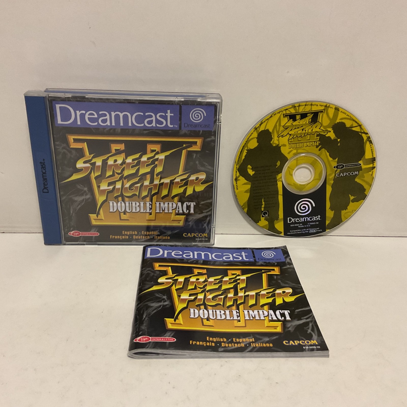 Street Fighter III Double Impact Sega Dreamcast PAL – VGC – Free Post