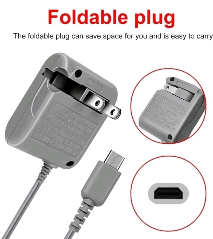 AC Adapter Home Wall Charger Cable for Nintendo Ds Lite/ DSL/ NDS lite/ NDSL
