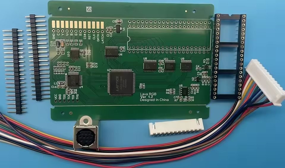 Lava RGB 2.0 Mod Kit For NES Famicom Video Upgrade Board 24-Bit RGBS S-Video