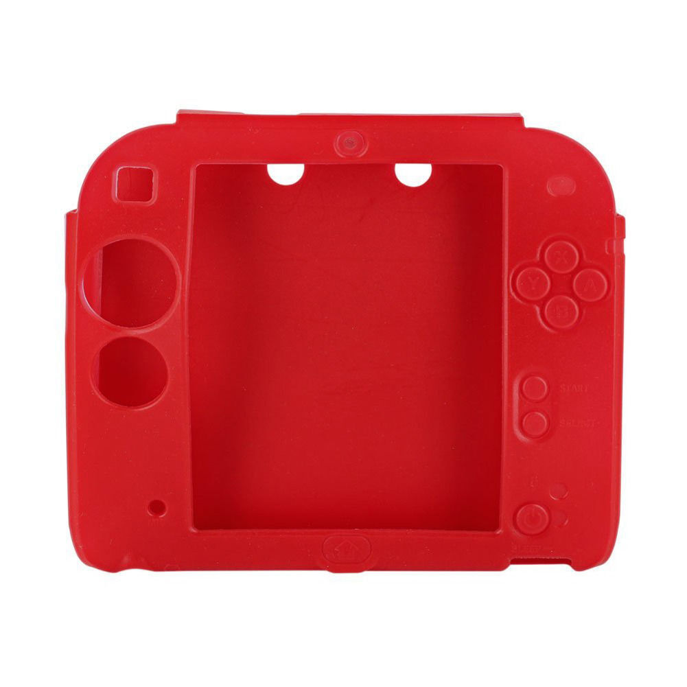 For Nintendo 2DS Protective Red Soft Silicone Rubber Gel Skin Case Cover Skin