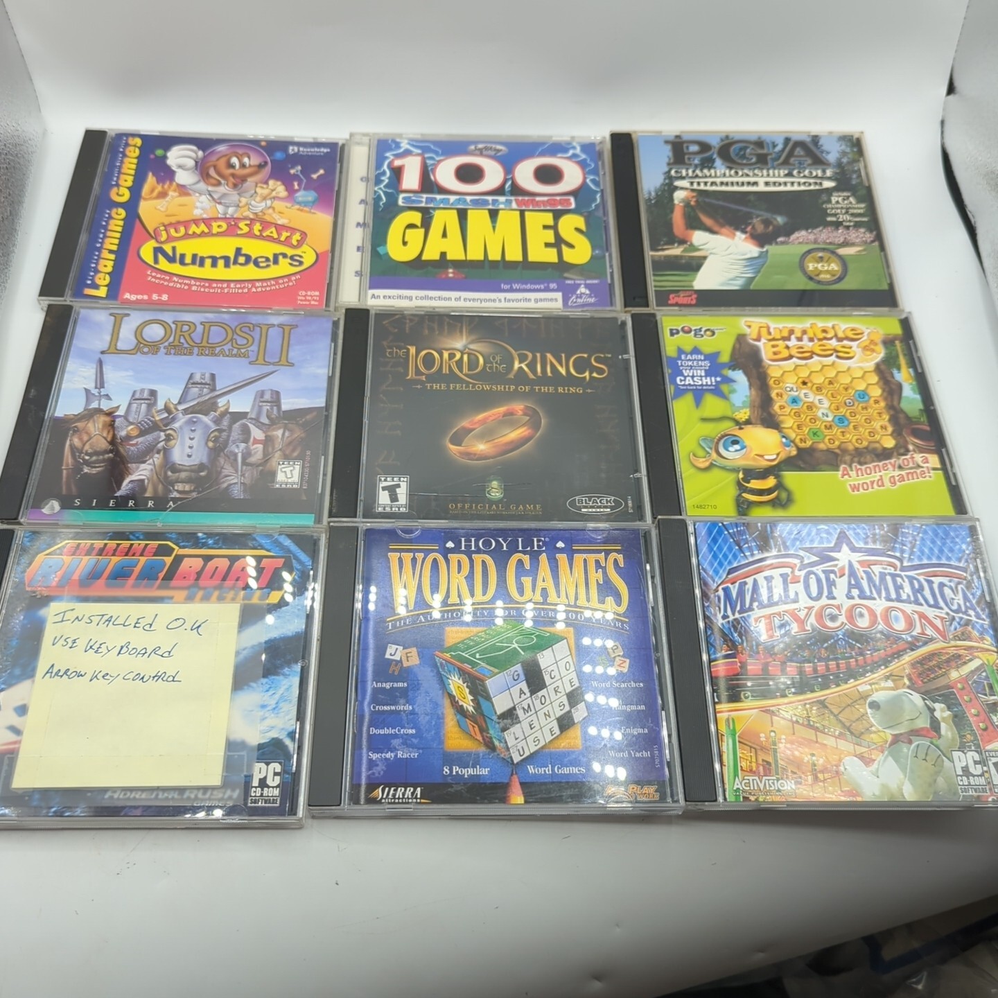 22 PC Videogame Lot Crysis, Lotr, BioShock, Prince Of Persia, AION, Dirt, & More