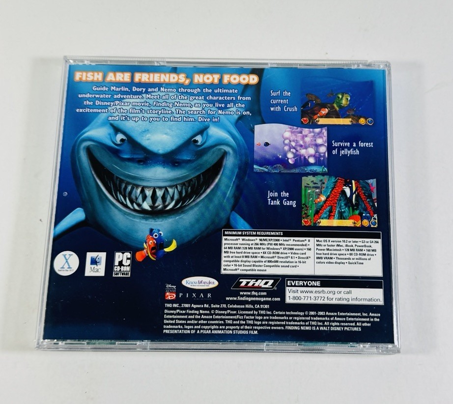 Finding Nemo (Windows/Mac, 2007) Complete In Jewel Case ML446