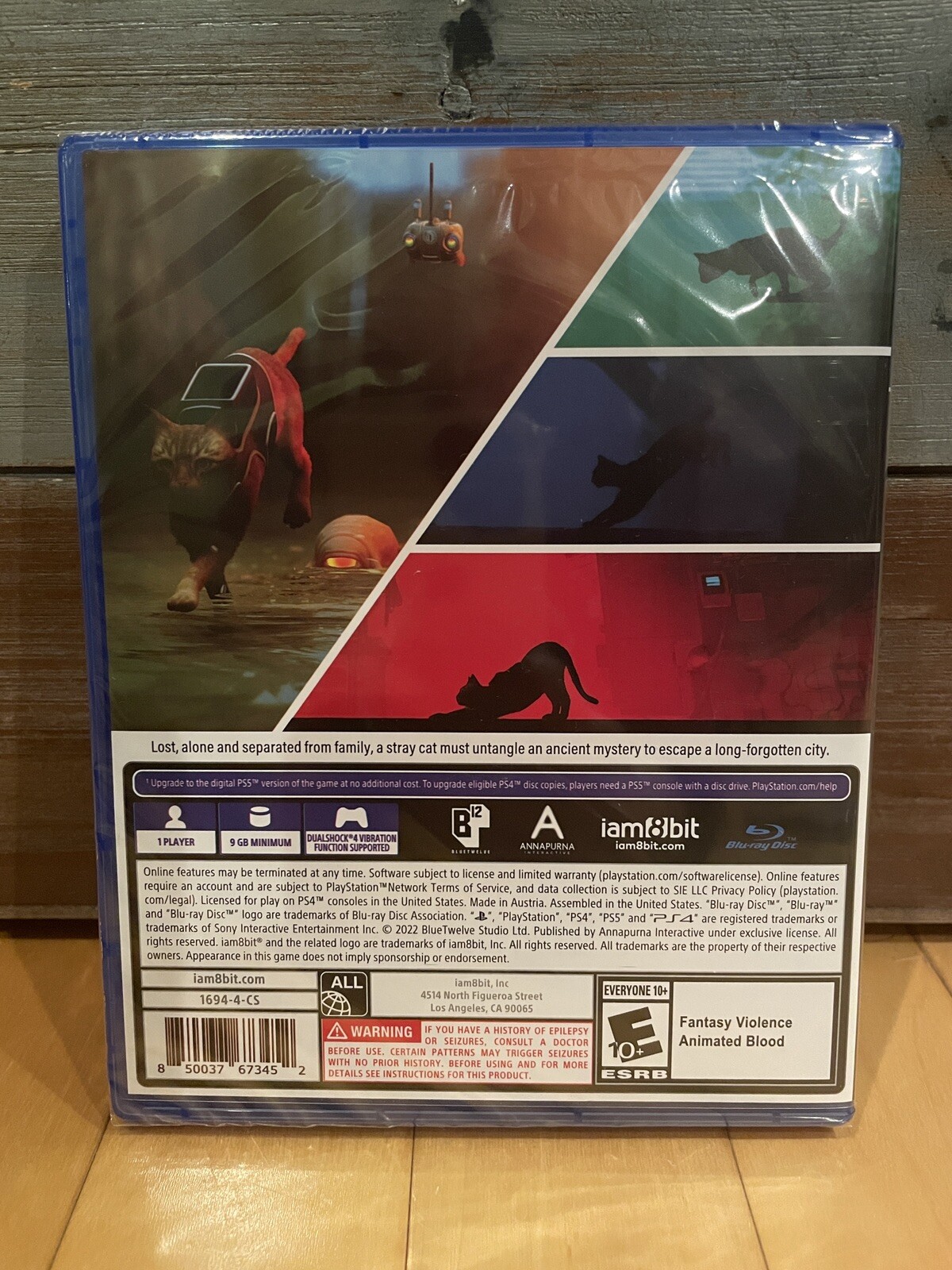 New Iam8bit Stray Exclusive Collector’s Limited Edition Physical PS4 Game