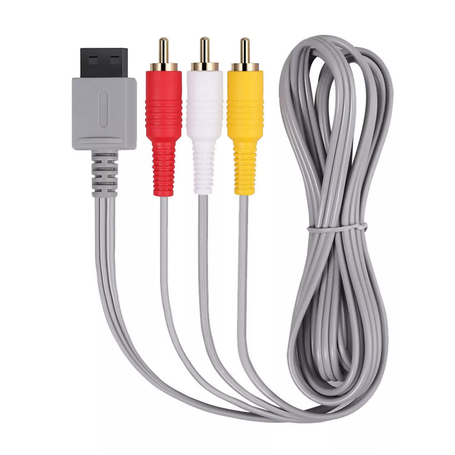6FT Audio Video AV Composite 3 RCA Cable for Nintendo Wii / Wii U