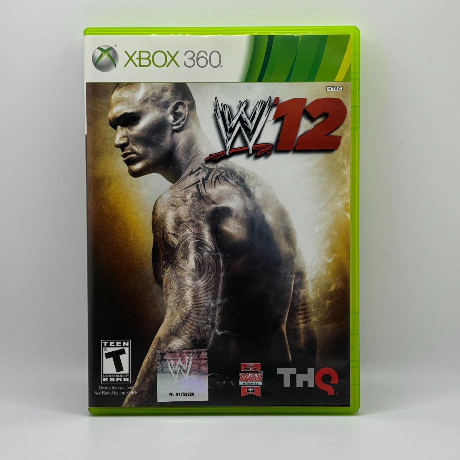 XBOX360 WWE Lot of 3 / SmackDown Vs Raw 2008 (Platinum), 2010, WWE12 / TESTED