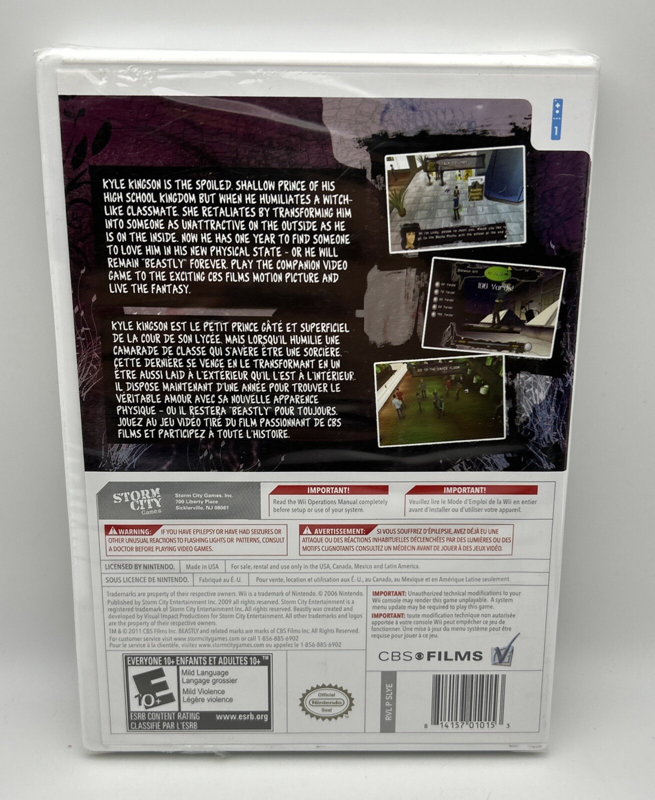 Beastly (Nintendo Wii, 2011) New- Seal Rip-Storm City Games CBS